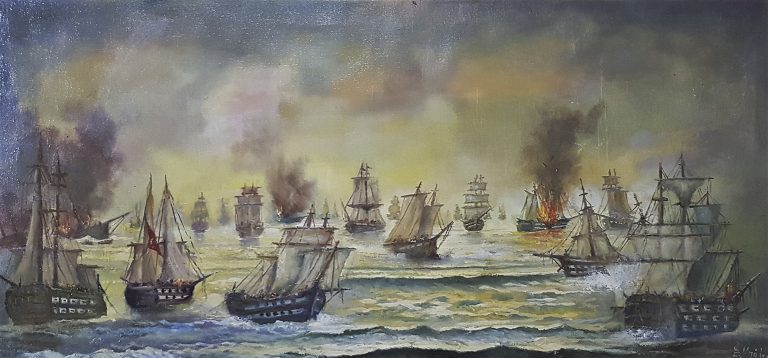 Naval Battle from the Greek Revolution